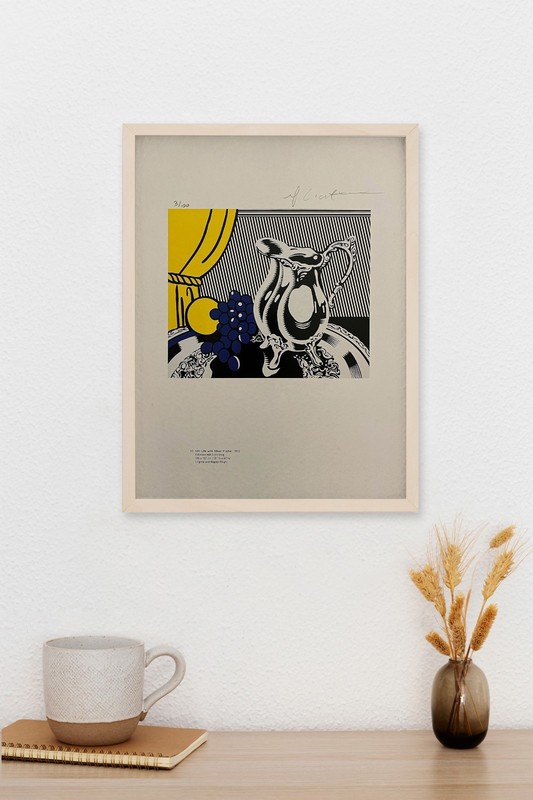 ROY LICHTENSTEIN ORIGINAL SIGNED LITHOGRAPH, COA AND APPRAISAL FOR $3,500 USD.-