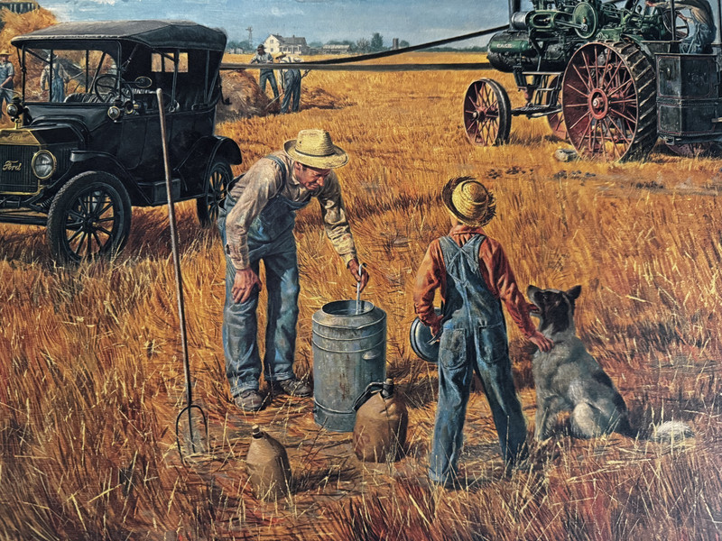 Mort Kunstler STROUD FARM Kansas 1917 S&N Lithograph 1976 1151/2000 & Paperwork gallery