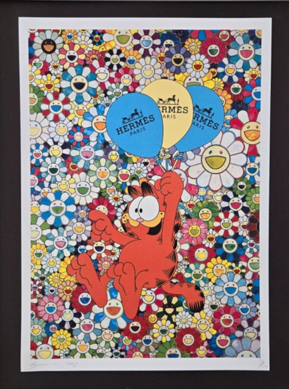 🔥DEATH NYC Hand Signed LARGE Print Framed 16x20in COA Garfield Murakami #7 gallery