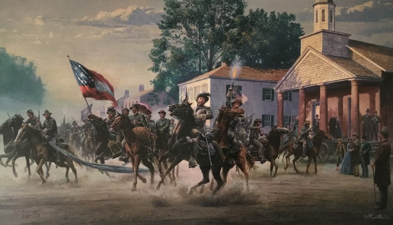 Mort Kunstler Morgan's Ohio Raid Signed L/ED Print gallery