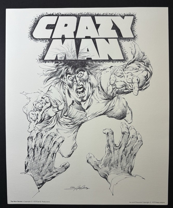 Neal Adams Signed Autographed Portfolio New Heroes 1979 Sal Q Ms Mystic 11”x14” gallery
