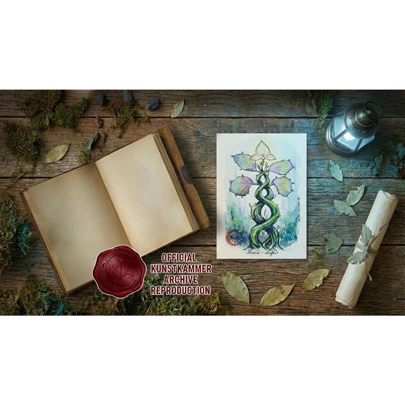 Physical Watercolor Print, The Vaelis-Sigh, Dark Academia Decor gallery