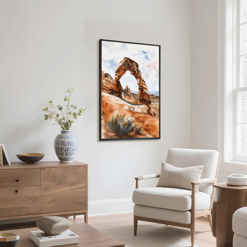 Desert Arch Landscape Wall Art Canvas Oil Paintings Reproduction gallery