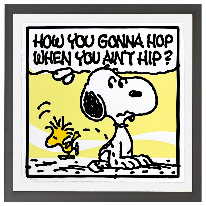 Mark Drew «Hop Hip» 2025 | Hand Signed Screen Print | 25×25″ Framed | Common