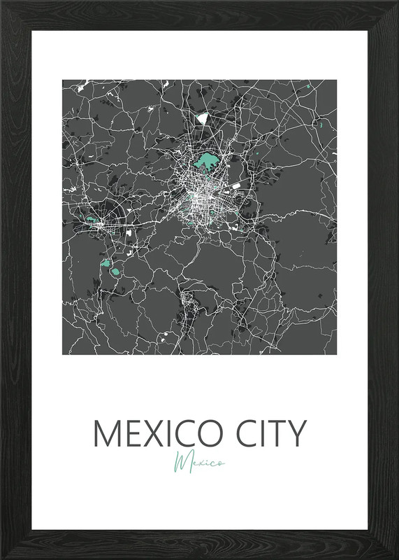 Mexico City Mexico Framed Wall Art Poster Canvas Print Picture