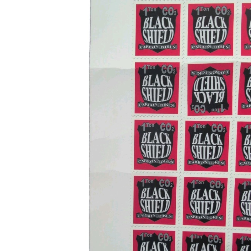 JAMES CAUTY 055 Blackshield 1 Ton Carbon Token Giclée 2005 Signed /23 RARE KLF gallery