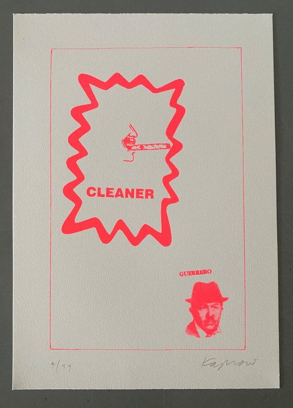 ALLAN KAPROW s/n print FLUXFAX portfolio 1994 – fluxus Nam June Paik Maciunas