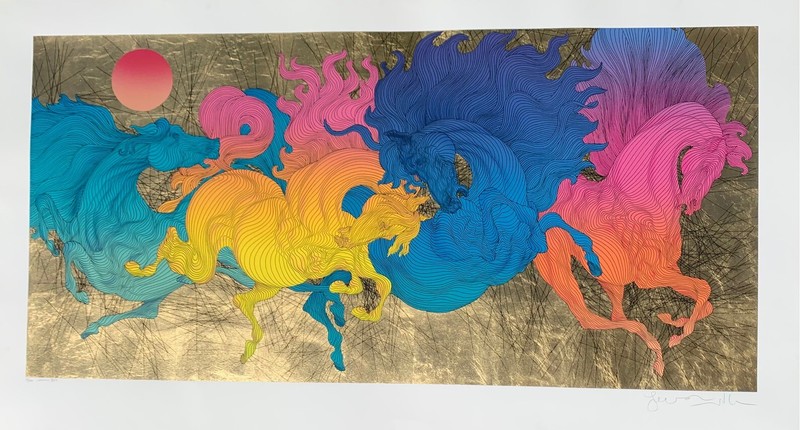 GUILLAUME AZOULAY «WINNERS» SERIGRAPH ON PAPER HAND SIGNED & NUMBERED COA