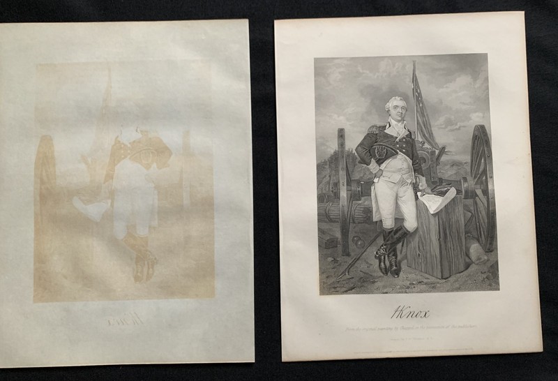 steel engraving Knox Henry Secretary War #3 Washington's Generals US America 250 gallery