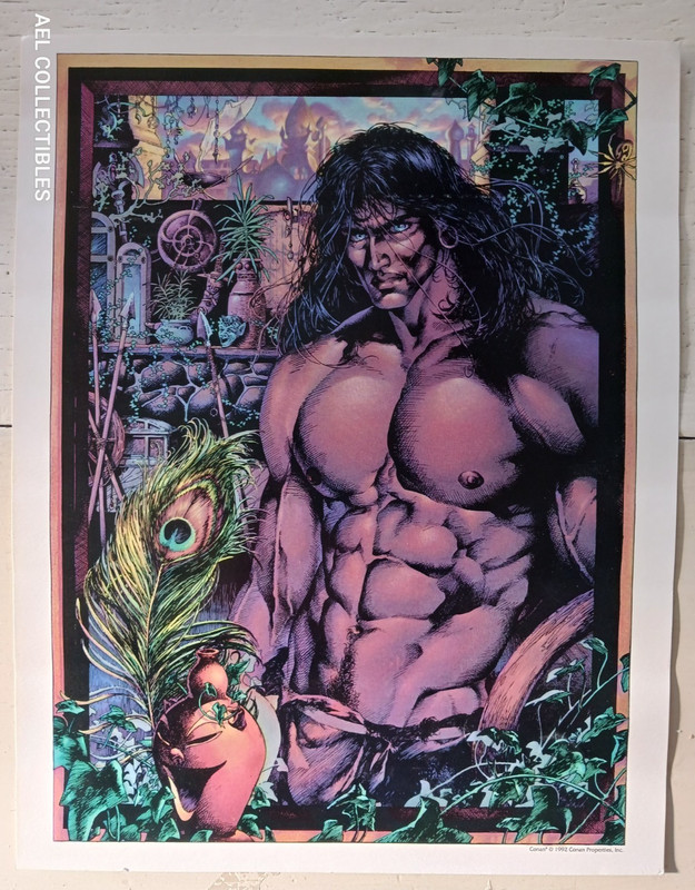 CONAN ART PRINT 11 x 14 Conan Properties 1992 BARBARIAN Fantasy Rare! EXCELLENT!