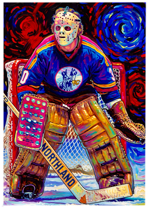 PETER McDUFFE * Kansas City Scouts * HOCKEY * Illustrated Art Card * ATC ACEO