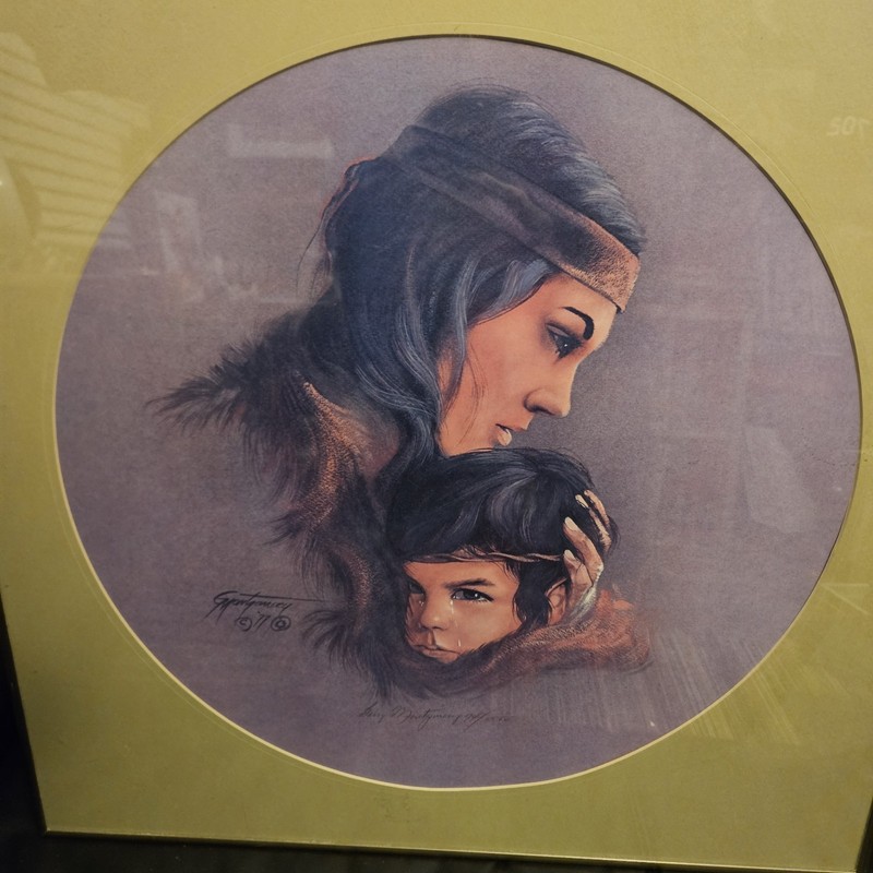 Gary Montgomery After The Scolding Signed And Numbered Framed Print Approx 23×23