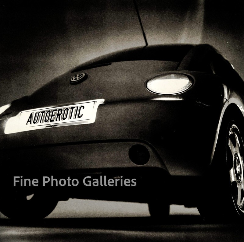1990s Vintage HELMUT NEWTON Volkswagen Beetle Car Auto Erotic Duotone Photo Art