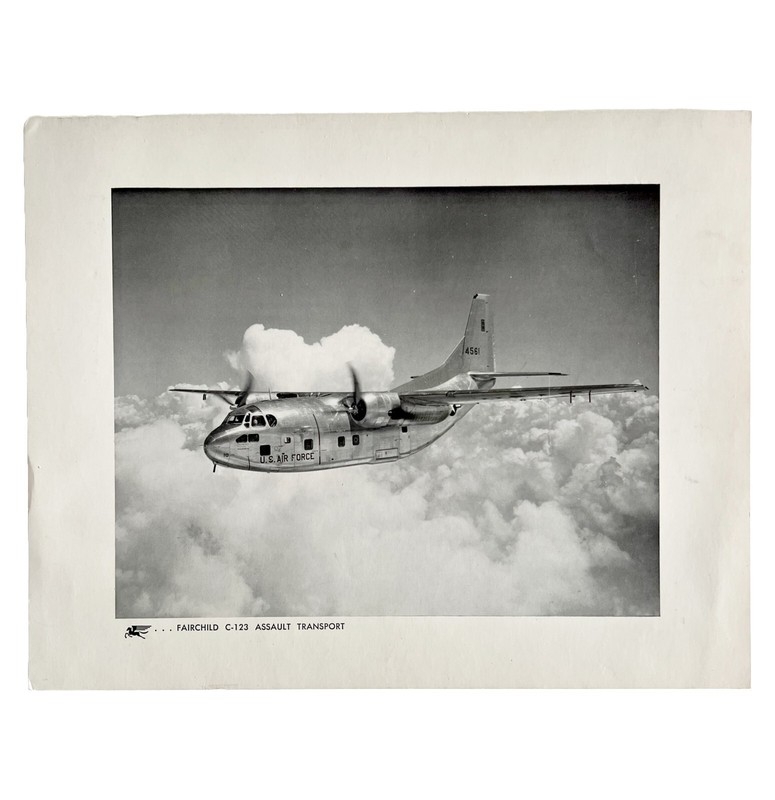 Fairchild C-123 Assault Transport War Plane 1950-60s US Air Force Print DWCC8 gallery