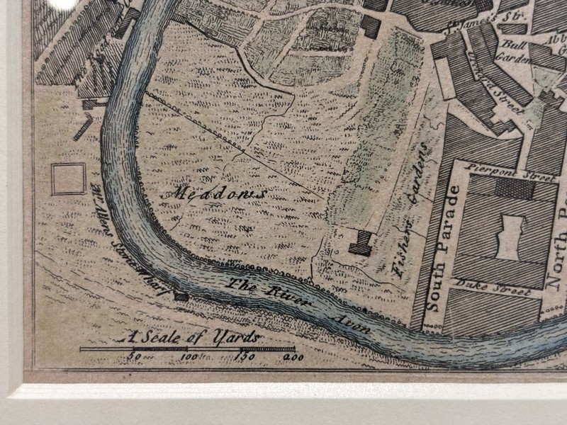 Antique Print c. 1760, New Plan of the City of Bath, Rare Historic England Gifts gallery