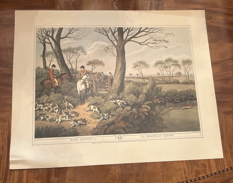 Hare Hunting 1- Giclee Print From British Field Sports