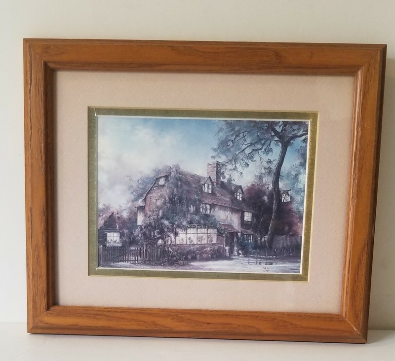 Marty Bell «Penshurst Tea Rooms» Framed Art Print 1991- 9″X11″