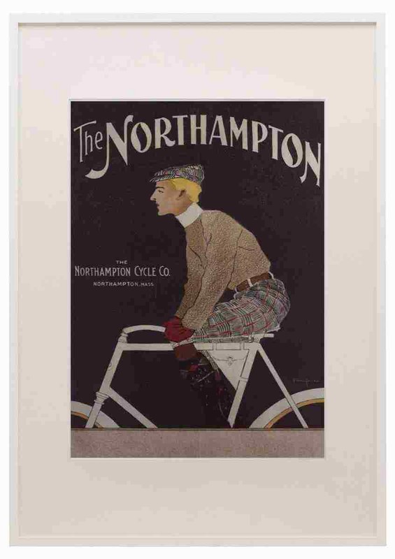 Penfield Edward 1886 1925 The Northampton Cycle Co 1895 A3 A4 Framed Print Pict