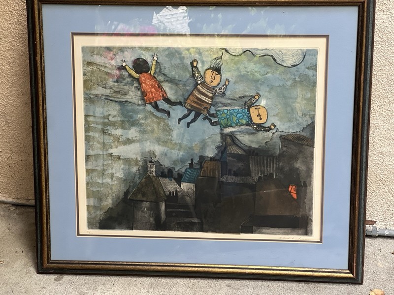 Graciela Rodo Boulanger Signed & Numbered Fine Art Lithograph Framed Rare 94/100