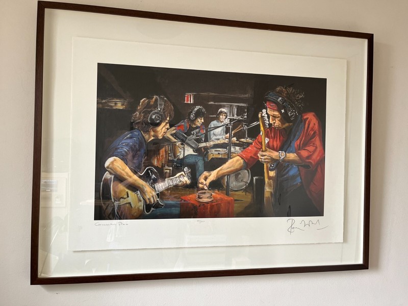 Rolling Stones Ronnie Wood Limited Edition Signed, Numbered Print #283 / #290