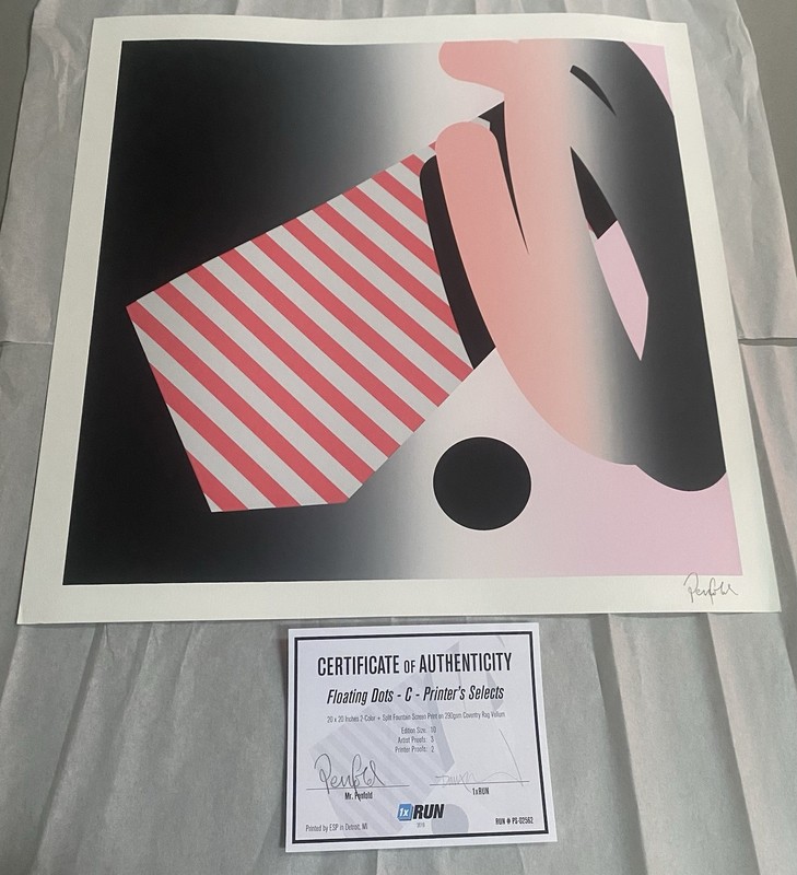 Mr. Penfold Floating Dots C Printer Selects Signed Art Print COA