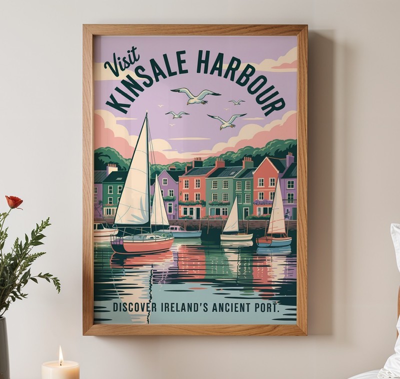 Visit Ireland vintage travel poster prints | Dublin, Cork, Belfast etc gallery