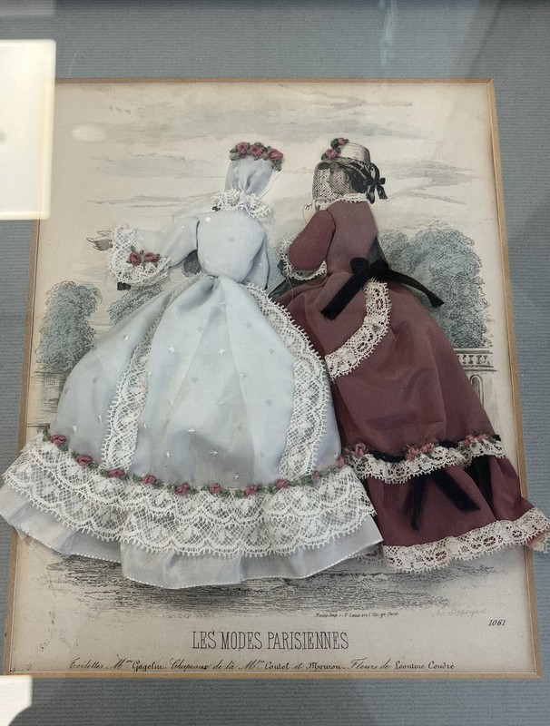 Victorian Print LES MODES PARISIENNES 3D Fabric Embellished Picture Xmas Gift gallery