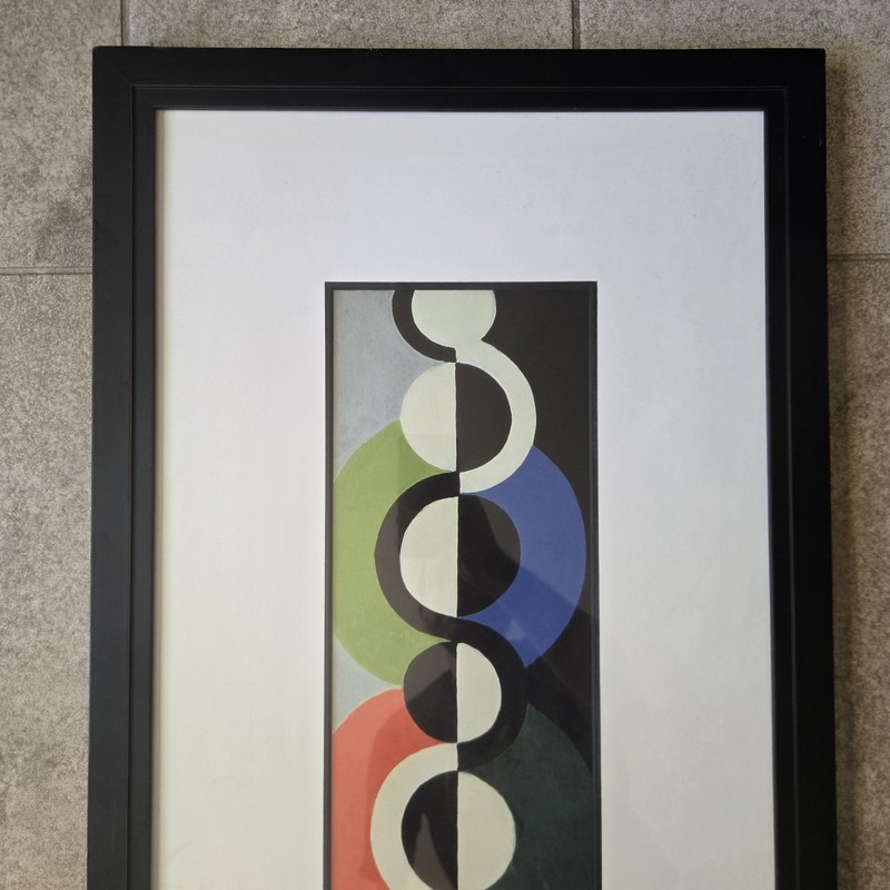 Robert Delaunay Endless Rhythm Framed Print Modern Orphist Art 42x18.5" gallery
