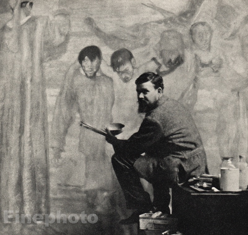 1913/66 Vintage FRANK BRANGWYN Welsh Artist ALVIN LANGDON COBURN Photo Art 11x14