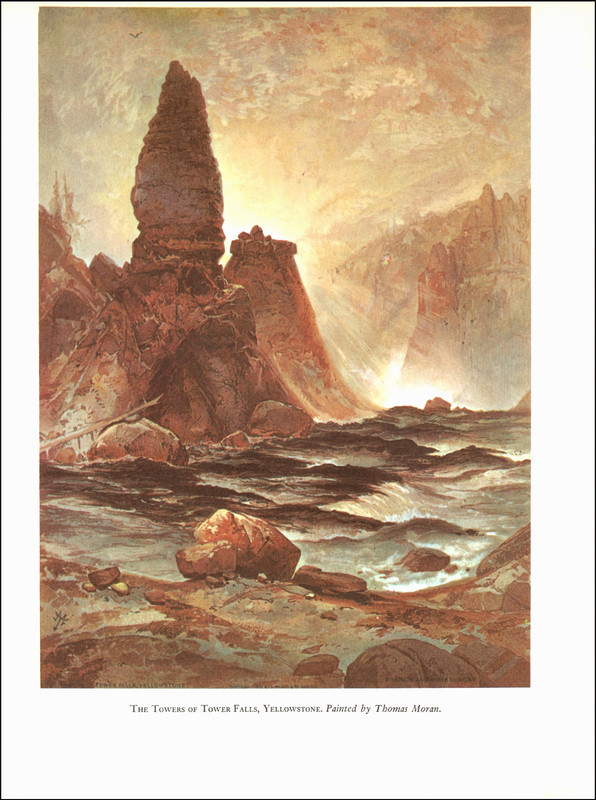 1959 Vintage Print Tower Falls Yellowstone National Park Wyoming Mountain Nature