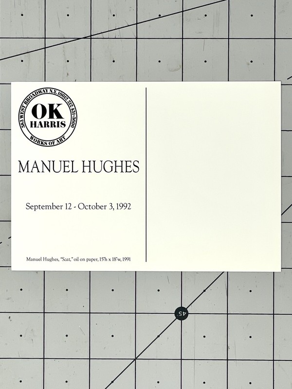MANUEL HUGHES Art Show Announcement Card 1992 gallery