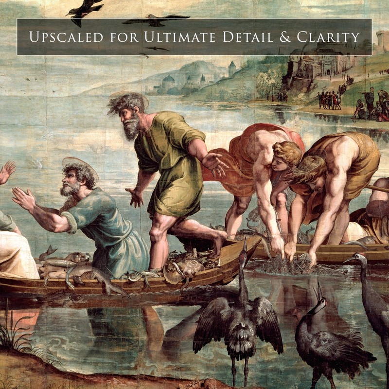 Art print Raphael The Miraculous Draught of Fishes poster wall Art painting gallery