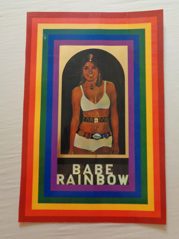 Babe Rainbow by Peter Blake Gold Foil Art Poster 1978 Beautiful Woman Lady Icon gallery
