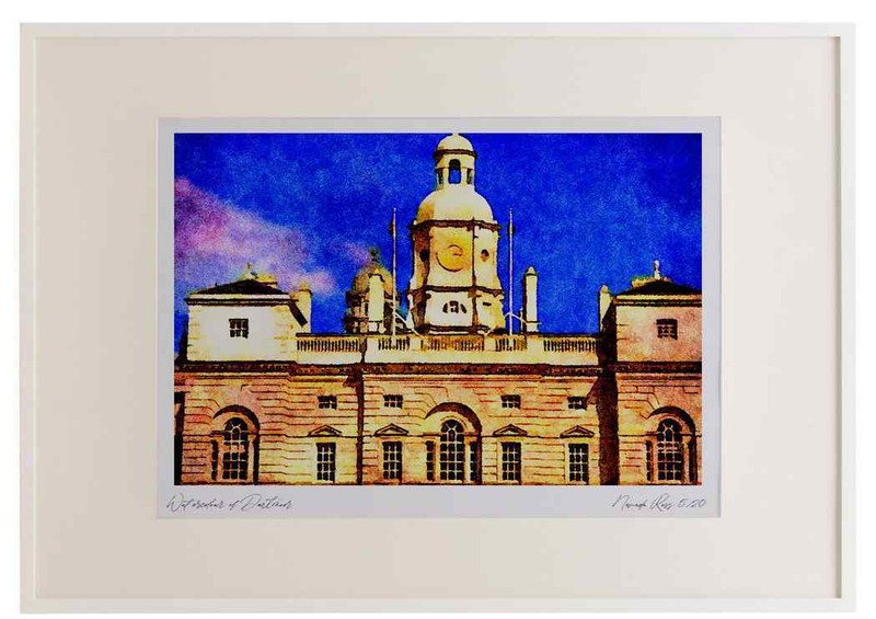 804026 Whitehall London England U.K. A3 Picture Frame Watercolour print