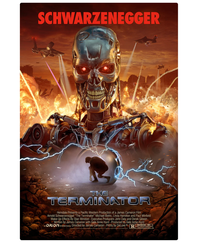 Pablo Olivera The Terminator Variant AP #/25 Poster Giclee Print Art 24×36 Mondo