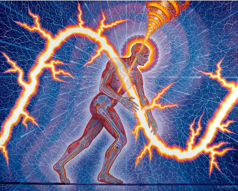 Abstract Psychedelic Visionary Art Alex Grey Poster Painting Prints Large gallery