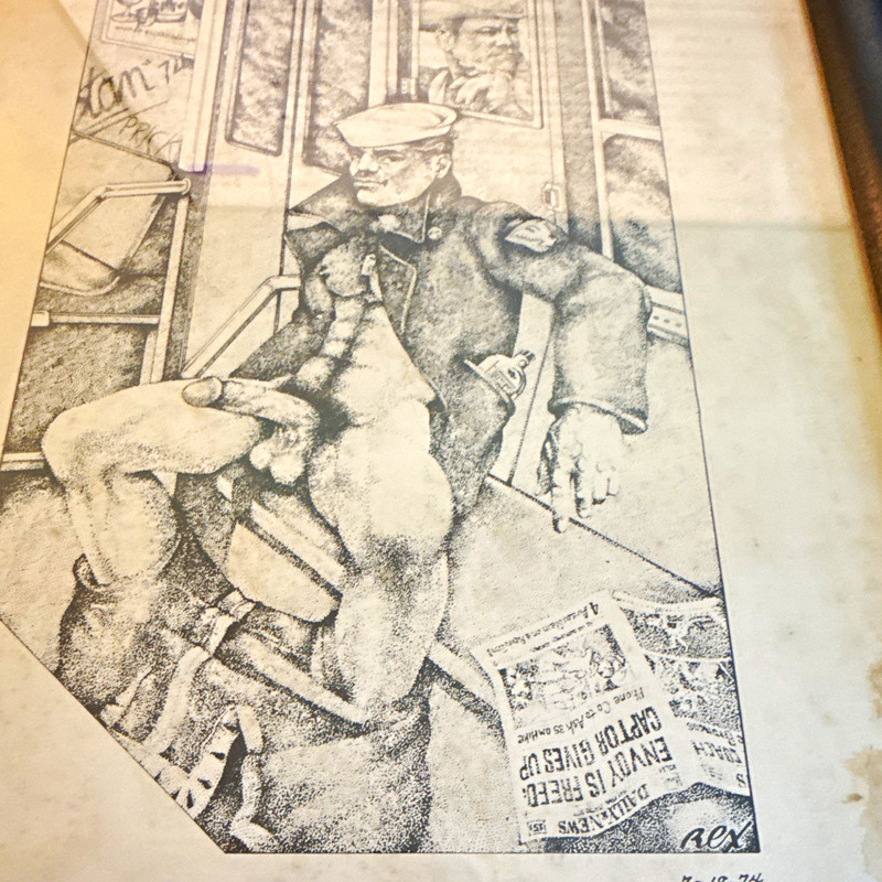 Rex Signed Dated Illustration Print Figure Art Framed Portrait 1974