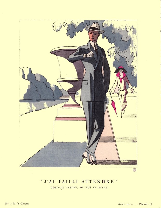 Gazette Du Bon Ton, Pochoir Illustration