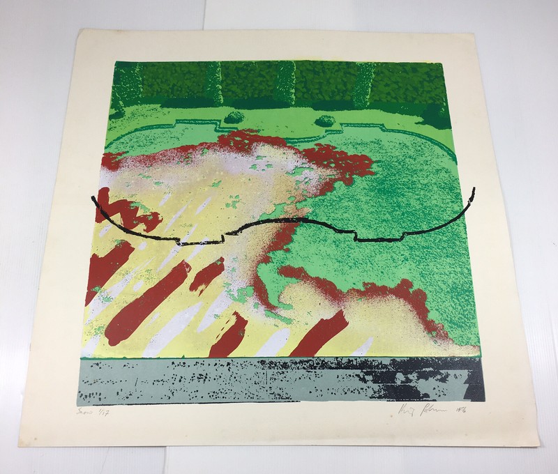 Kip Gresham Signed Limited Edition Screenprint ‘Snow’ 1/17 Colour 58.5cmX58.5cm