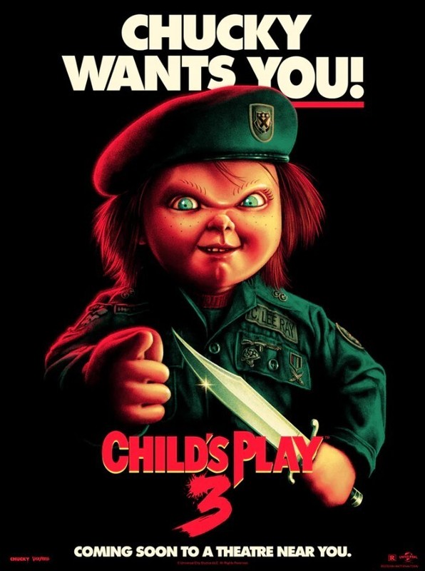 Child’s Play 3 Chucky Matt Ryan Tobin Movie Poster Print Fine Art 18×24 Mondo