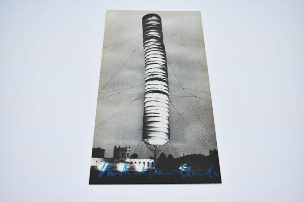 Christo Signed Postcard 23 x 12 cm (9 x 4.7 inches) Wrapped Objects