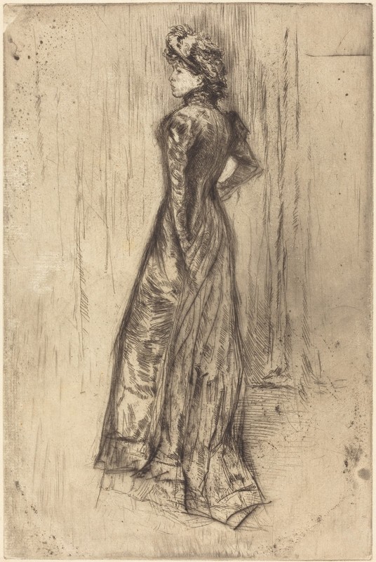 Vintage James McNeill Whistler Poster Maud, Standing Woman Wall Art Print