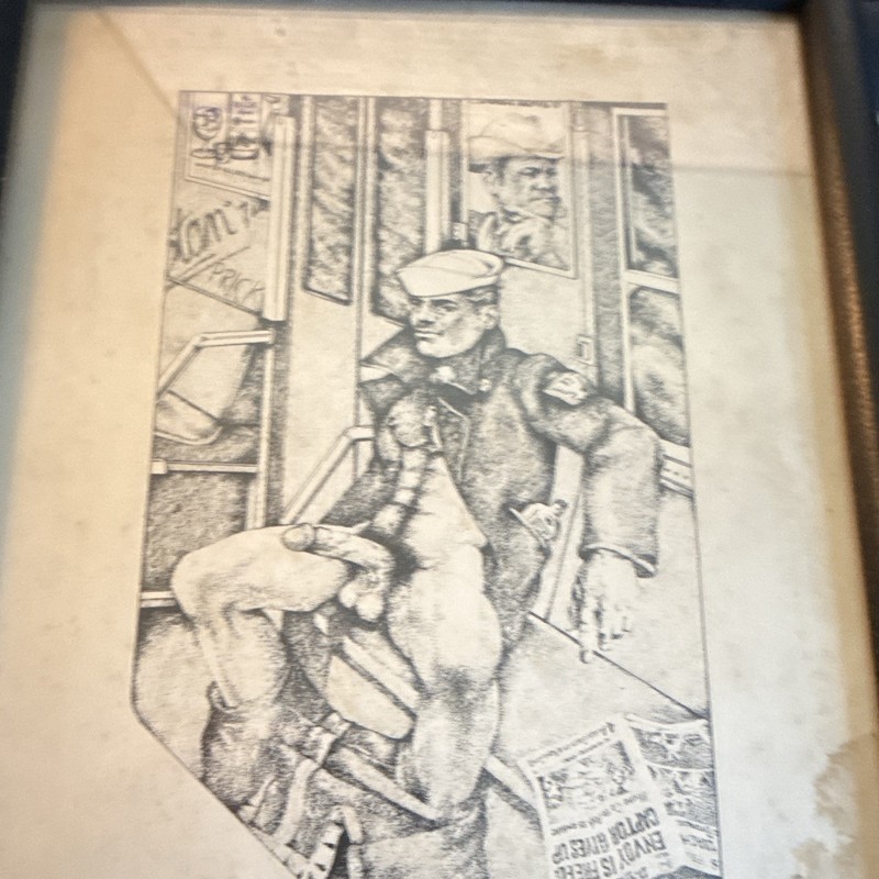 Rex Signed Dated Illustration Print Figure Art Framed Portrait 1974 gallery