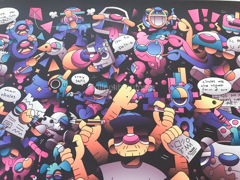 Defaced Power to Art Limited Edition #/100 Urban Street Pop Art Print Poster gallery