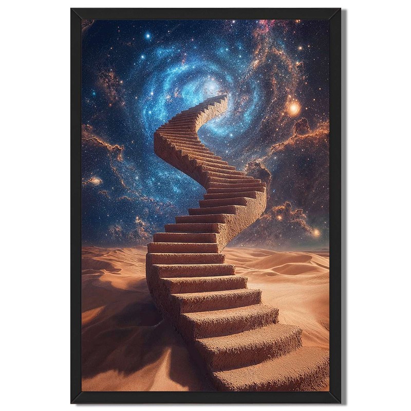Cosmic Stairway Desert Wall Art Canvas Oil Paintings Reproduction