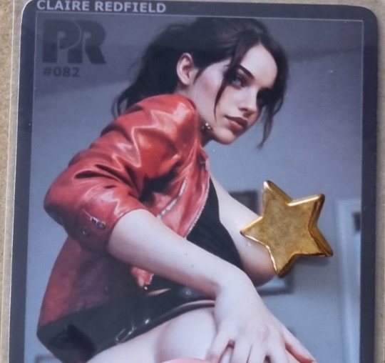 Claire Redfield Resident Evil Custom Art Nude Spicy Waifu Card 2.5 X 3.5 16+