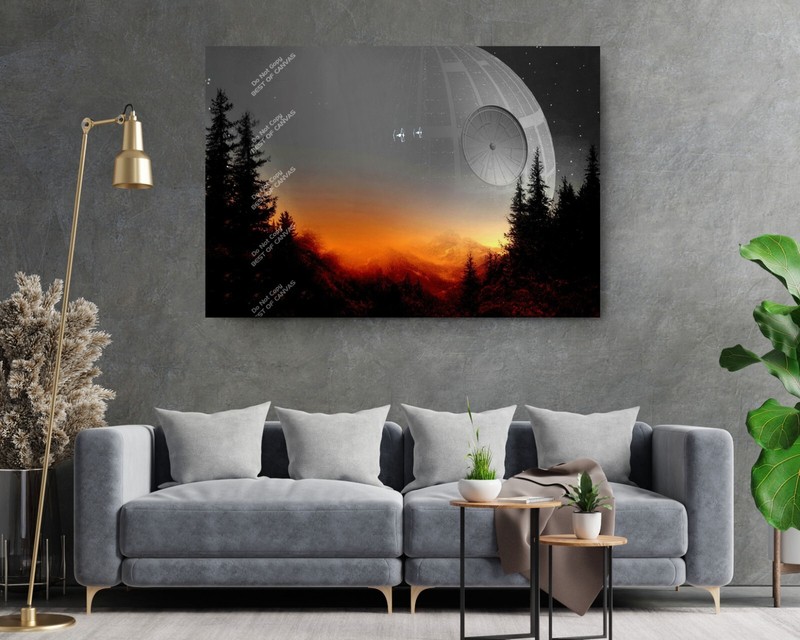Galaxy Wars, Stars Battle Planet Destroyer Poster Canvas Print Art Home Decor gallery