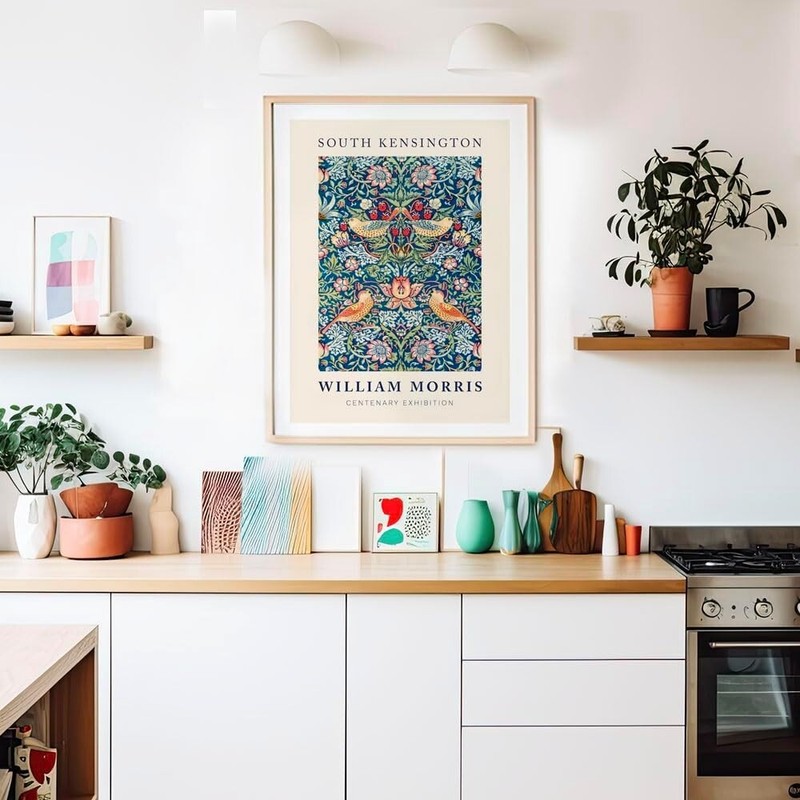 Fy! Wall Art Home Décor Prints William Morris Strawberry Thief Art 28x35.5cm gallery