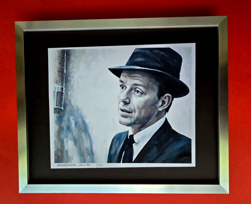 ALEXANDER DULAC FRANK SINATRA Hand Signed Print Edition of 10 COA