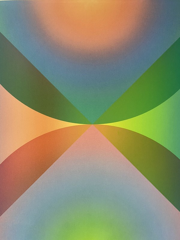 Stanley Migas California Vintage Op Art Modern Geometric LE Silk Screen Print gallery